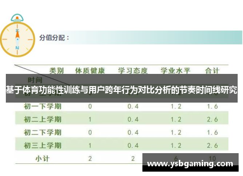 基于体育功能性训练与用户跨年行为对比分析的节奏时间线研究